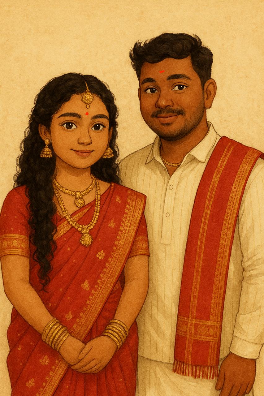 அபிராமி & முத்துக்குமரன் engagement photo